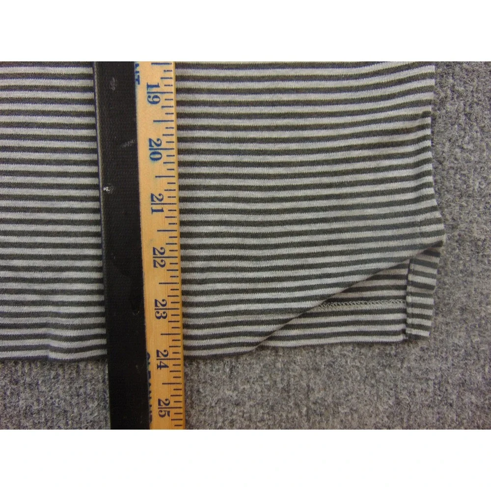 Polo Ralph Lauren Polo Mens L Classic Fit Gray‎ Striped Short Sleeve Preppy Core